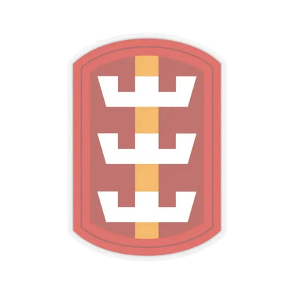 130th Engineer Brigade (U.S. Army) STICKER Vinyl Kiss-Cut Decal 3 Inch Transparent - The Sticker Space