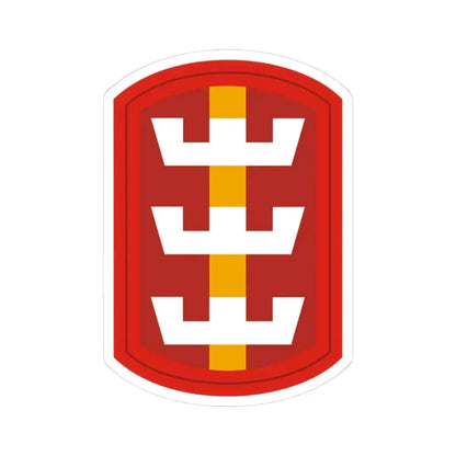 130th Engineer Brigade (U.S. Army) STICKER Vinyl Kiss-Cut Decal 3 Inch White - The Sticker Space