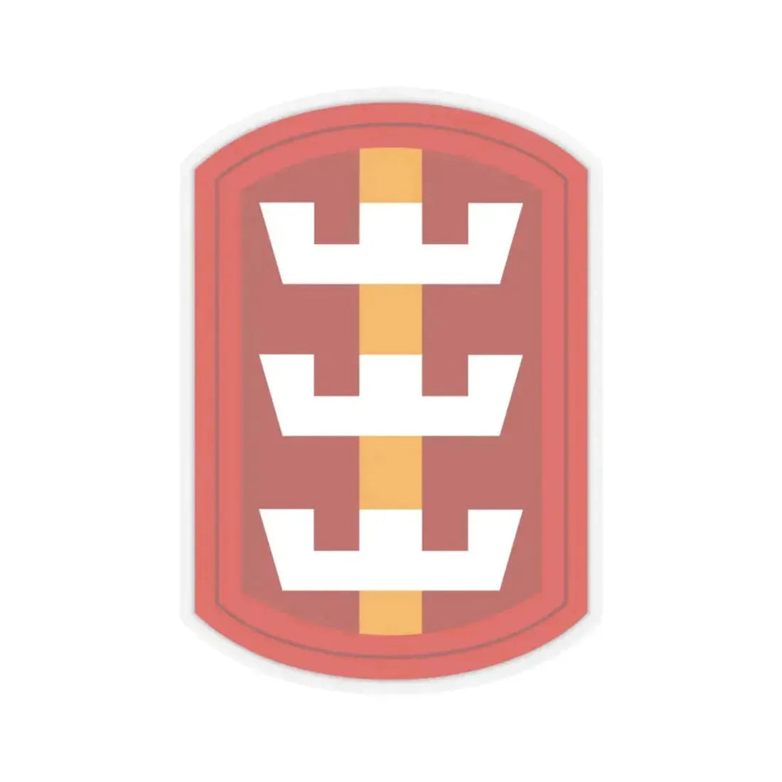130th Engineer Brigade (U.S. Army) STICKER Vinyl Kiss-Cut Decal 4 Inch Transparent - The Sticker Space