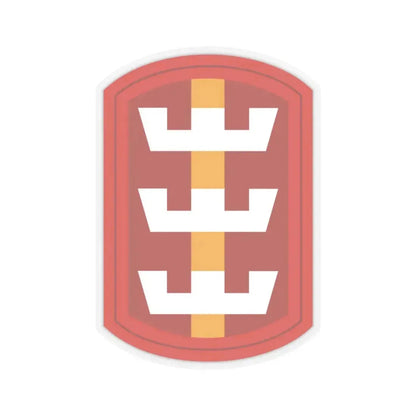 130th Engineer Brigade (U.S. Army) STICKER Vinyl Kiss-Cut Decal 4 Inch Transparent - The Sticker Space
