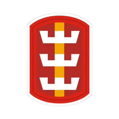 130th Engineer Brigade (U.S. Army) STICKER Vinyl Kiss-Cut Decal 4 Inch White - The Sticker Space
