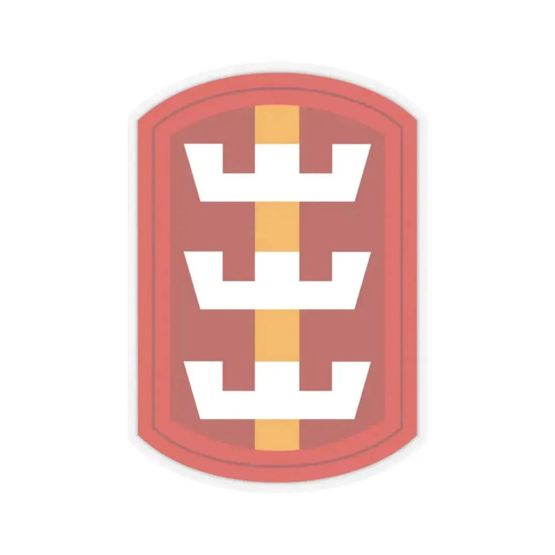 130th Engineer Brigade (U.S. Army) STICKER Vinyl Kiss-Cut Decal 6 Inch Transparent - The Sticker Space
