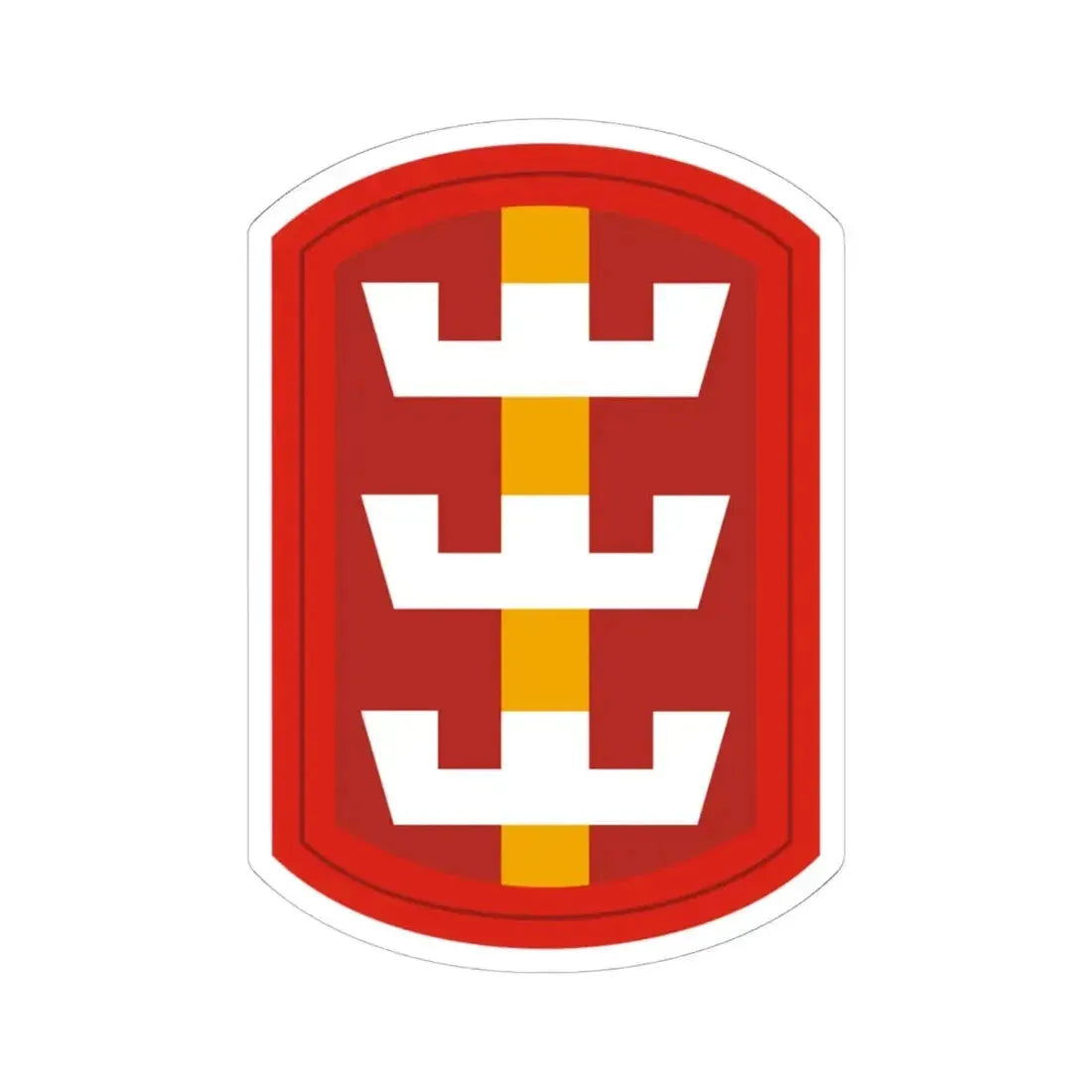 130th Engineer Brigade (U.S. Army) STICKER Vinyl Kiss-Cut Decal 6 Inch White - The Sticker Space