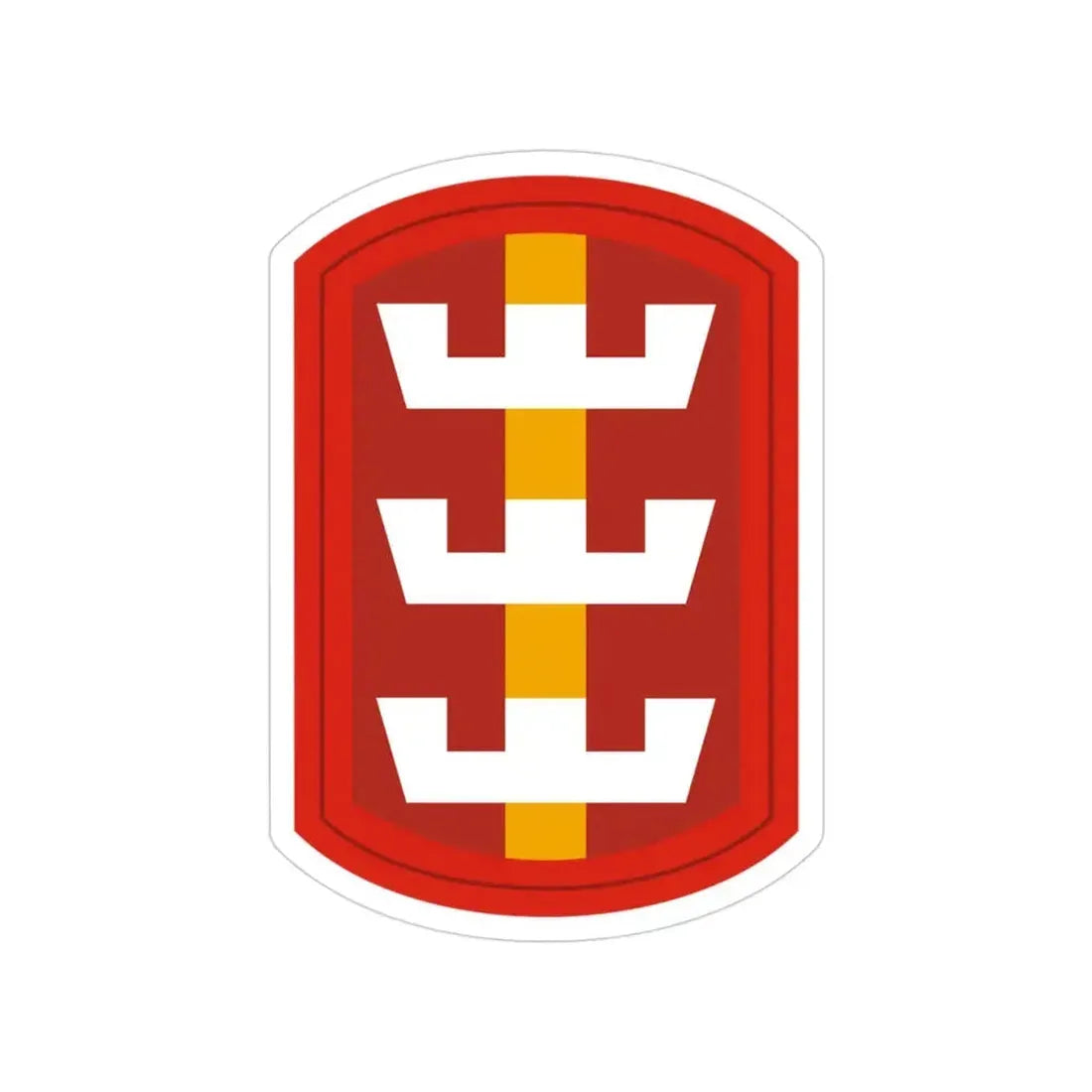 130th Engineer Brigade (U.S. Army) Transparent STICKER Die-Cut Vinyl Decal 3 Inch - The Sticker Space