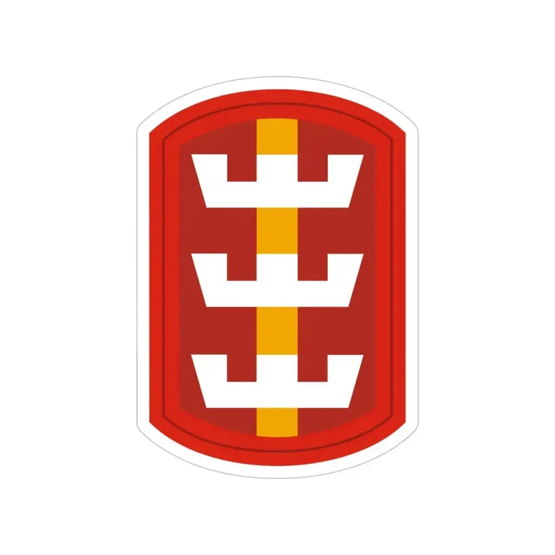 130th Engineer Brigade (U.S. Army) Transparent STICKER Die-Cut Vinyl Decal 4 Inch - The Sticker Space