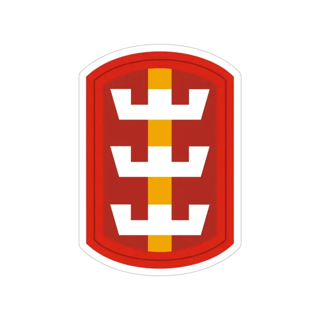 130th Engineer Brigade (U.S. Army) Transparent STICKER Die-Cut Vinyl Decal 5 Inch - The Sticker Space