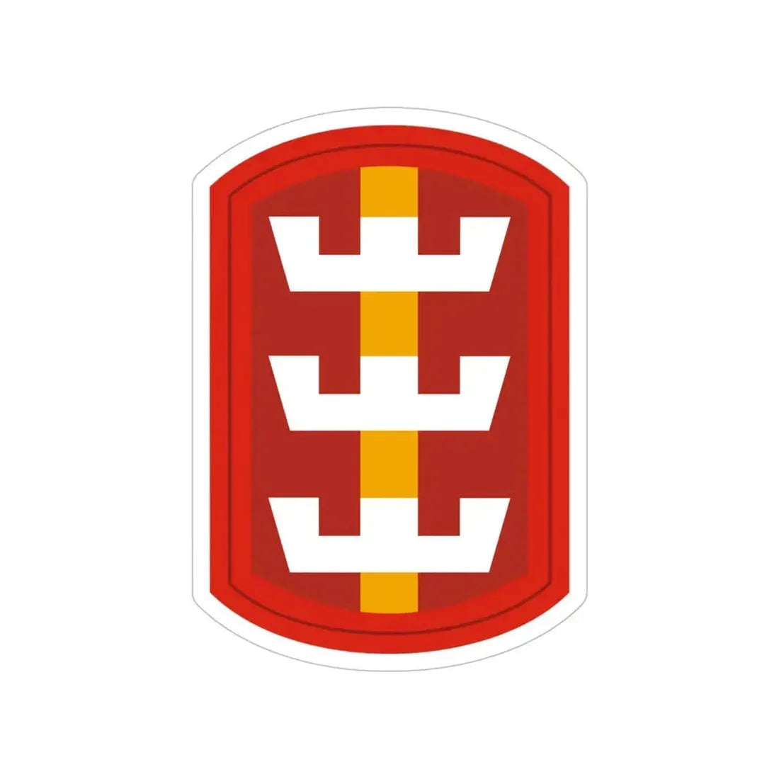 130th Engineer Brigade (U.S. Army) Transparent STICKER Die-Cut Vinyl Decal 6 Inch - The Sticker Space