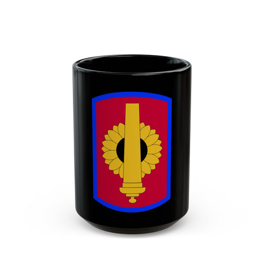 130th Field Artillery Brigade (U.S. Army) Black Coffee Mug-15oz-The Sticker Space