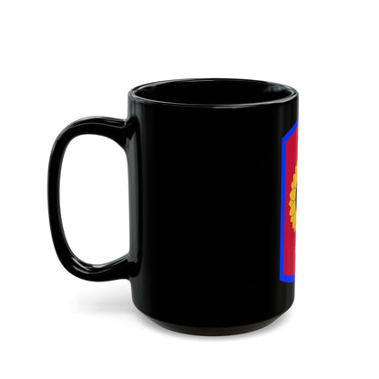 130th Field Artillery Brigade (U.S. Army) Black Coffee Mug-The Sticker Space