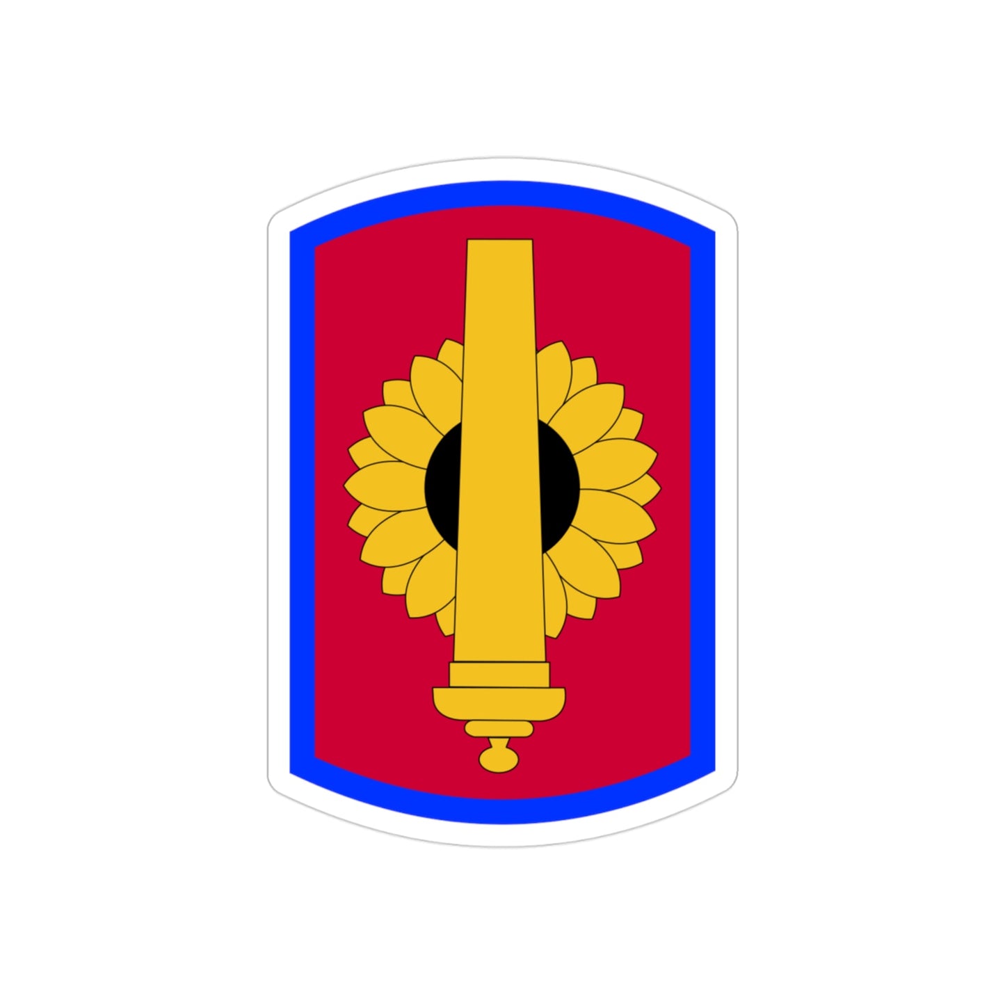 130th Field Artillery Brigade (U.S. Army) REVERSE PRINT Transparent STICKER-3 Inch-The Sticker Space