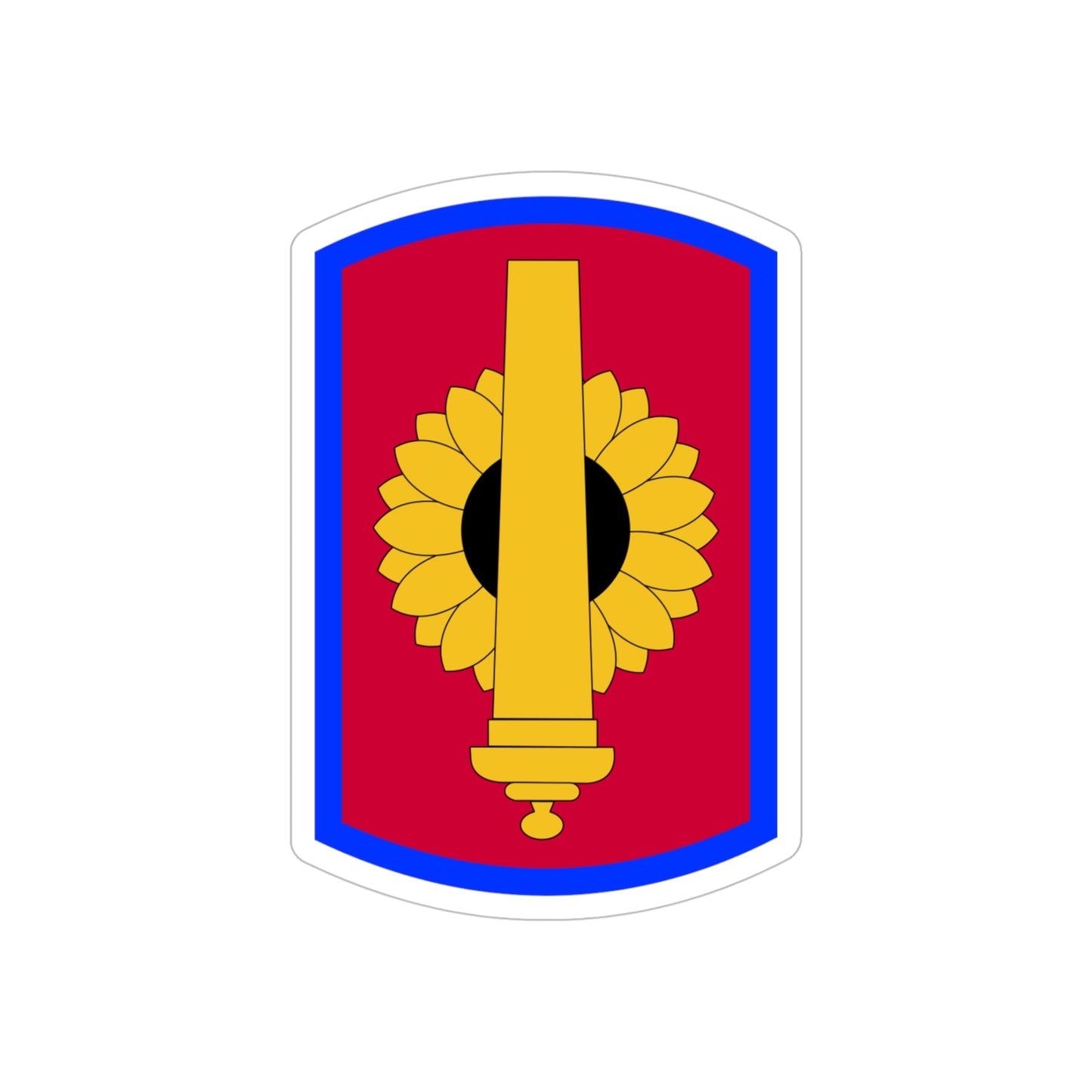 130th Field Artillery Brigade (U.S. Army) REVERSE PRINT Transparent STICKER-5 Inch-The Sticker Space