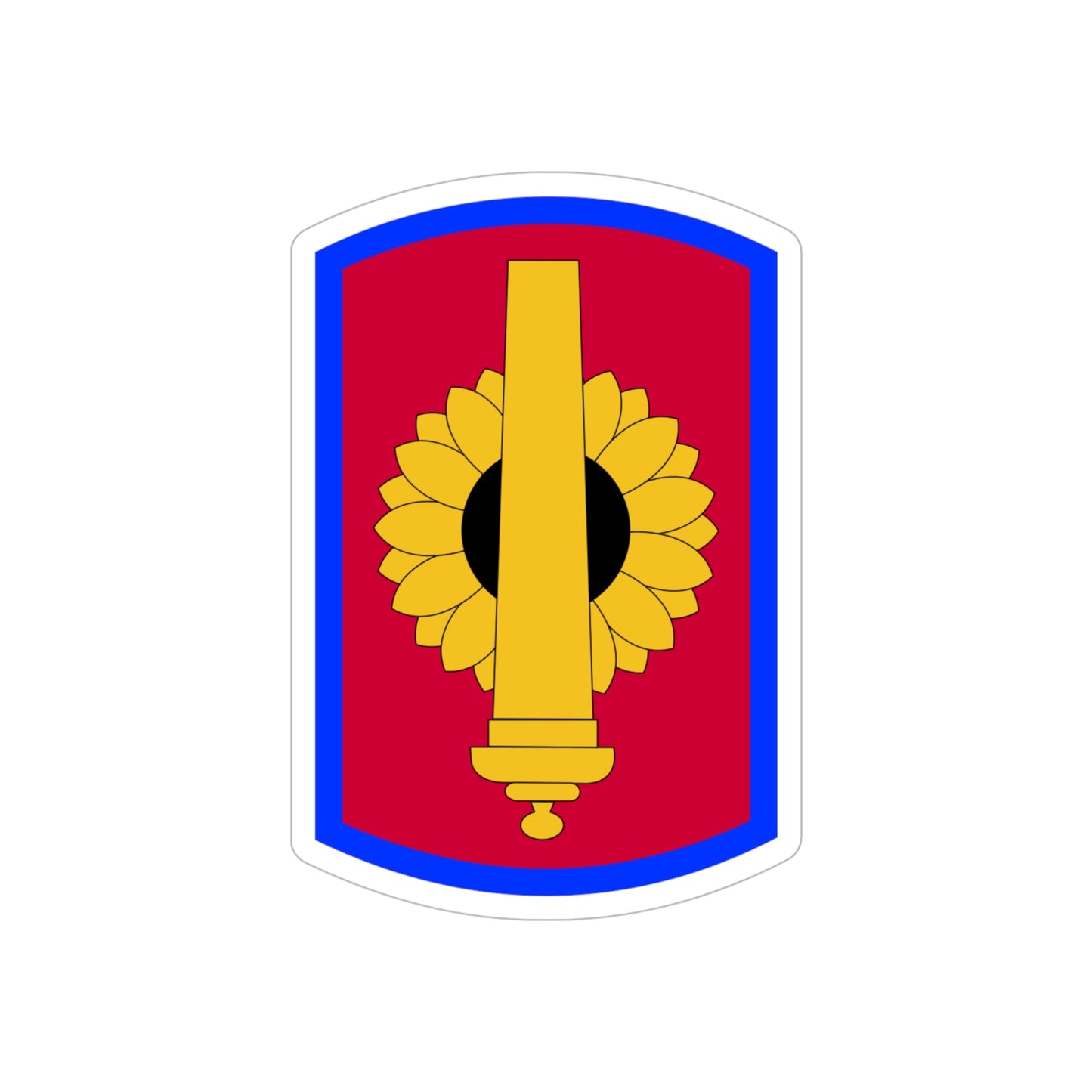 130th Field Artillery Brigade (U.S. Army) REVERSE PRINT Transparent STICKER-6 Inch-The Sticker Space