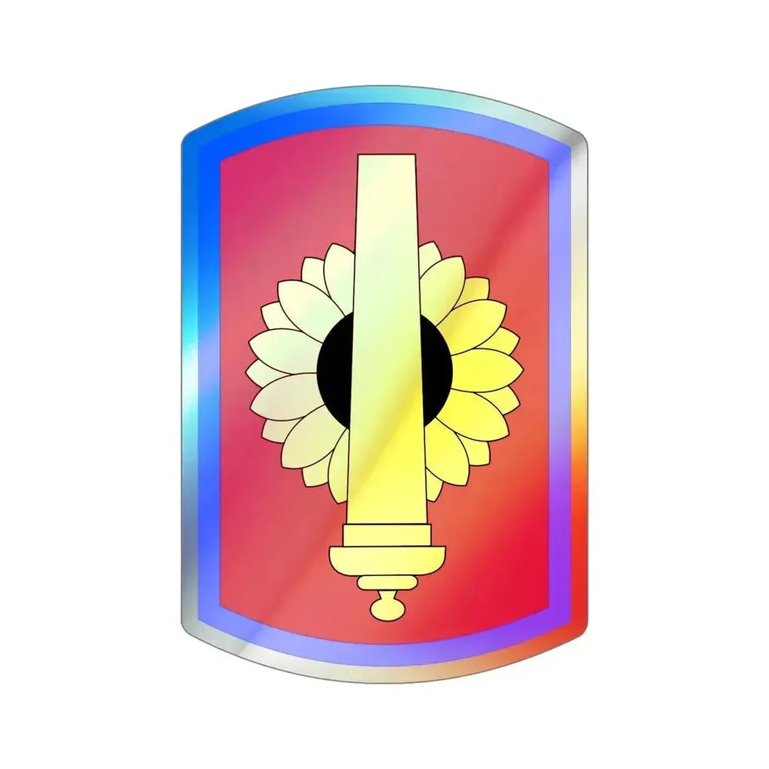 130th Field Artillery Brigade (U.S. Army) Holographic STICKER Die-Cut Vinyl Decal 6 Inch Holographic - The Sticker Space