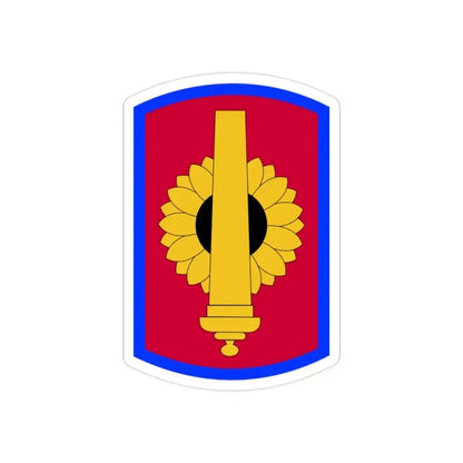 130th Field Artillery Brigade (U.S. Army) REVERSE PRINT Transparent Die-Cut STICKER 2 Inch Die-Cut Transparent - The Sticker Space
