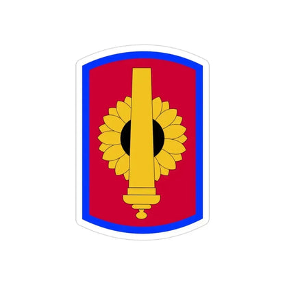 130th Field Artillery Brigade (U.S. Army) REVERSE PRINT Transparent Die-Cut STICKER 3 Inch Die-Cut Transparent - The Sticker Space