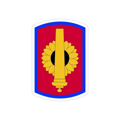 130th Field Artillery Brigade (U.S. Army) REVERSE PRINT Transparent Die-Cut STICKER 5 Inch Die-Cut Transparent - The Sticker Space