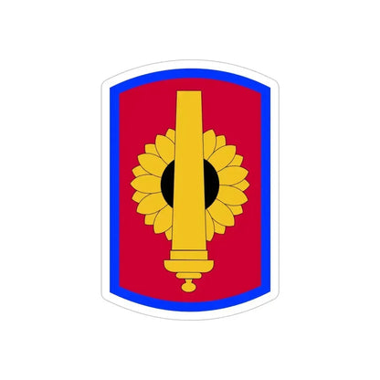 130th Field Artillery Brigade (U.S. Army) REVERSE PRINT Transparent Die-Cut STICKER 6 Inch Die-Cut Transparent - The Sticker Space