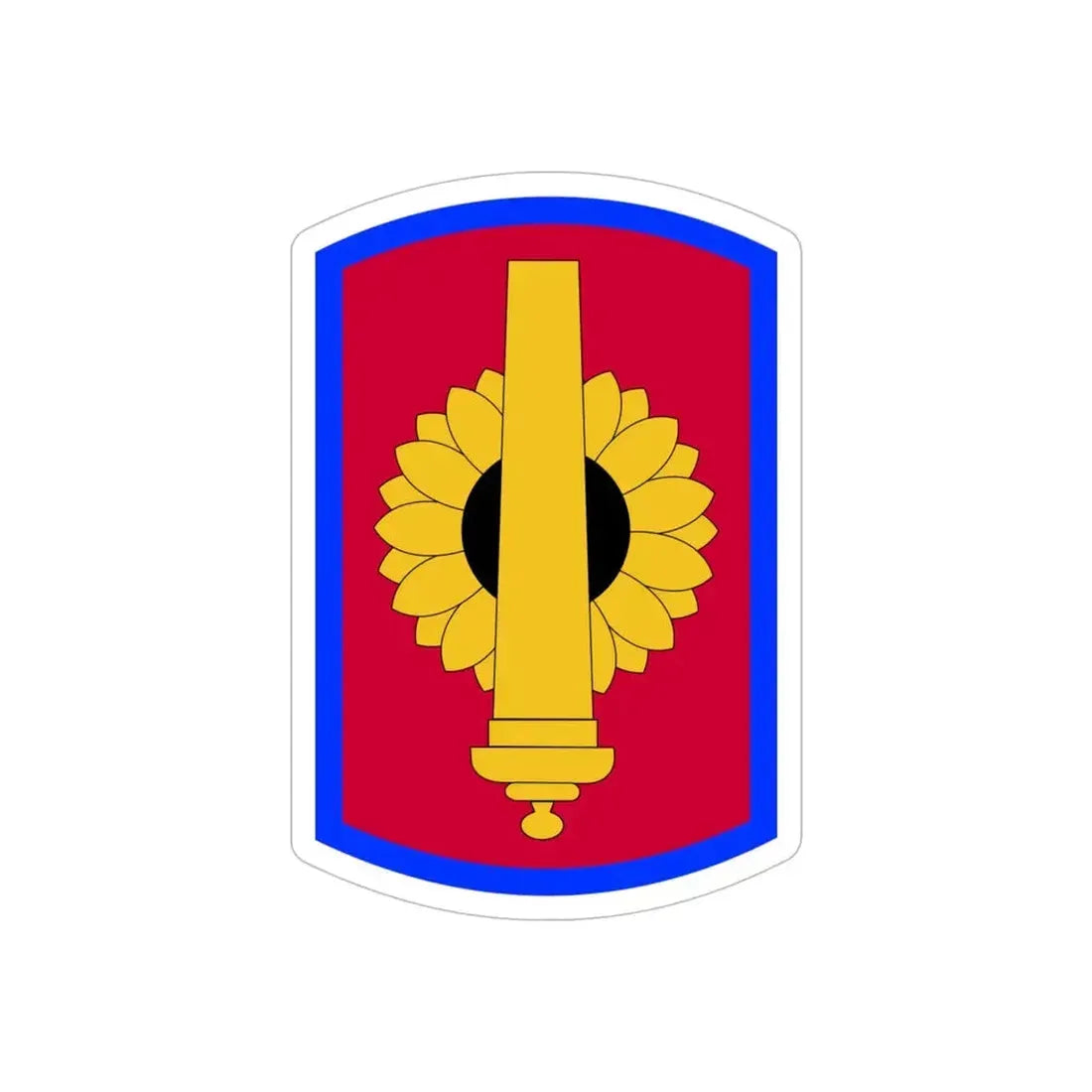 130th Field Artillery Brigade (U.S. Army) REVERSE PRINT Transparent Die-Cut STICKER - The Sticker Space