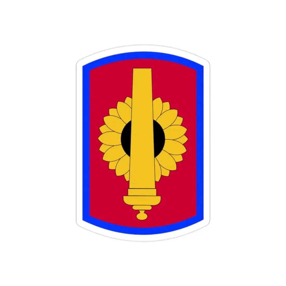 130th Field Artillery Brigade (U.S. Army) REVERSE PRINT Transparent Die-Cut STICKER - The Sticker Space