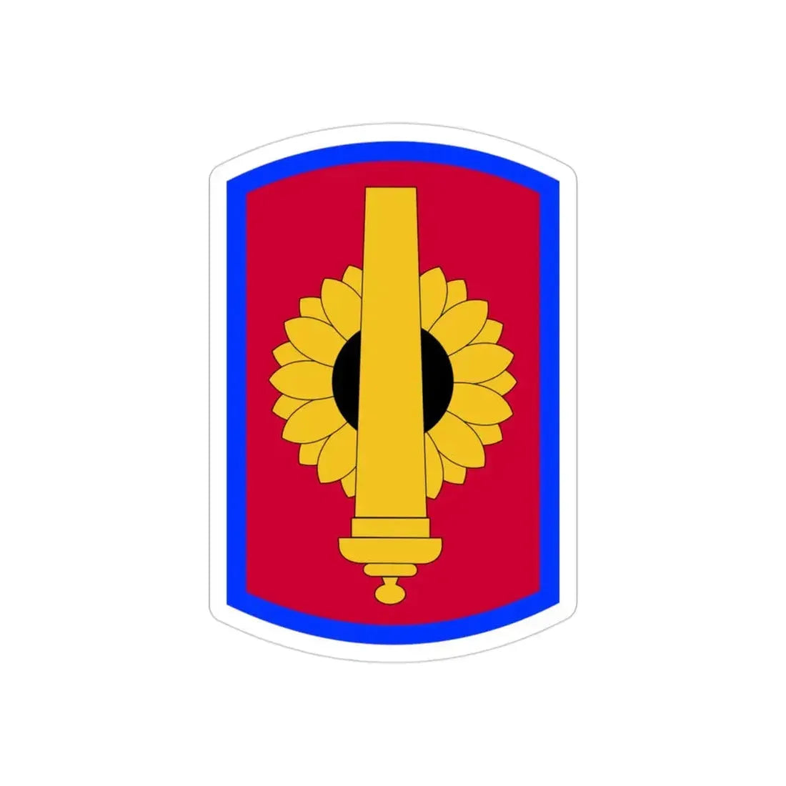 130th Field Artillery Brigade (U.S. Army) REVERSE PRINT Transparent Die-Cut STICKER - The Sticker Space