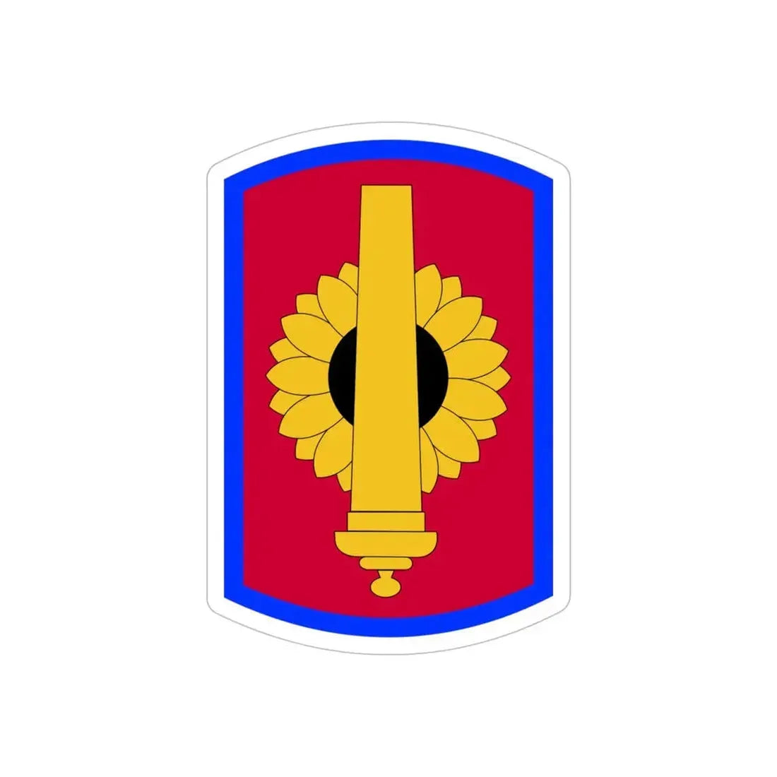 130th Field Artillery Brigade (U.S. Army) REVERSE PRINT Transparent Die-Cut STICKER - The Sticker Space