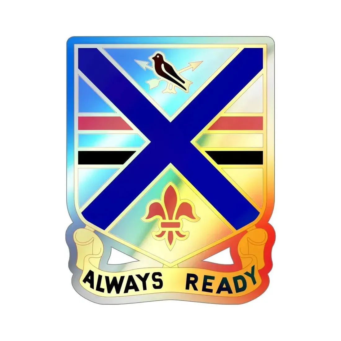 130th Infantry Regiment (U.S. Army) Holographic STICKER Die-Cut Vinyl Decal - The Sticker Space