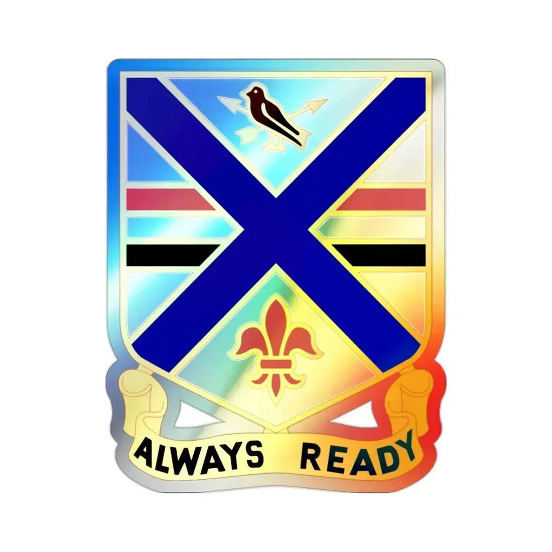 130th Infantry Regiment (U.S. Army) Holographic STICKER Die-Cut Vinyl Decal - The Sticker Space