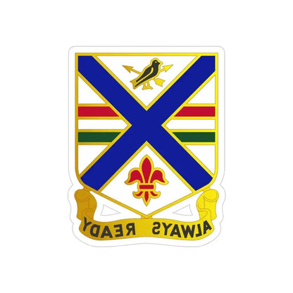 130th Infantry Regiment (U.S. Army) REVERSE PRINT Transparent Die-Cut STICKER - The Sticker Space