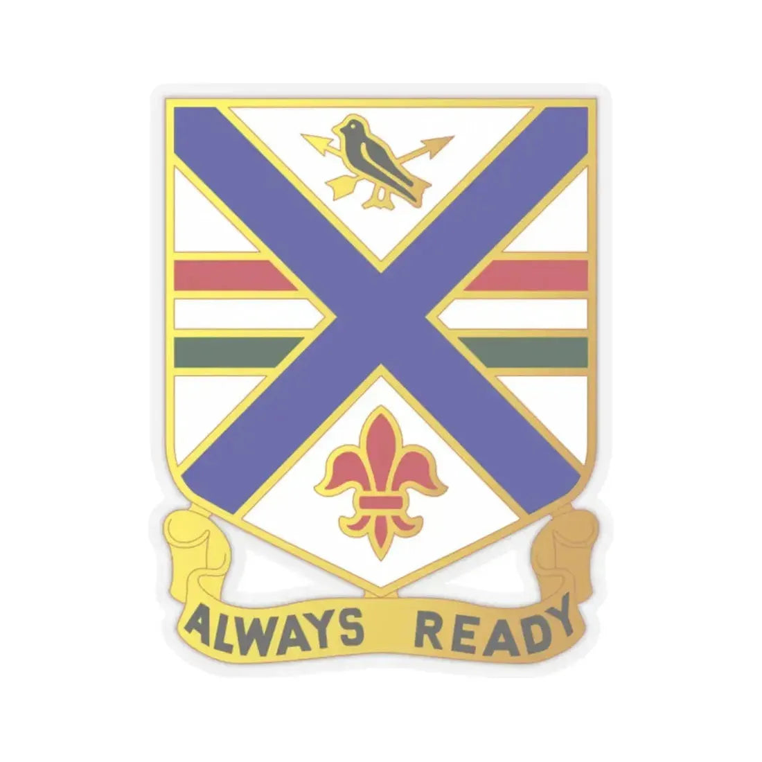 130th Infantry Regiment (U.S. Army) STICKER Vinyl Kiss-Cut Decal 2 Inch Transparent - The Sticker Space