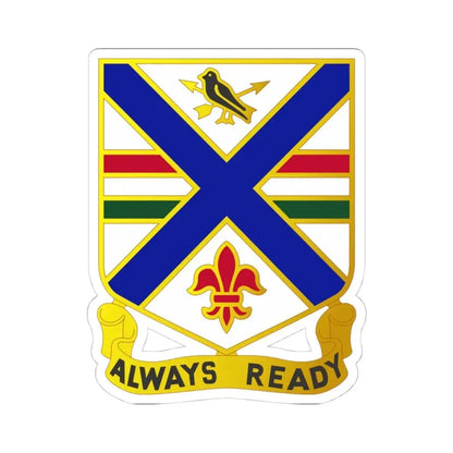 130th Infantry Regiment (U.S. Army) STICKER Vinyl Kiss-Cut Decal 4 Inch White - The Sticker Space