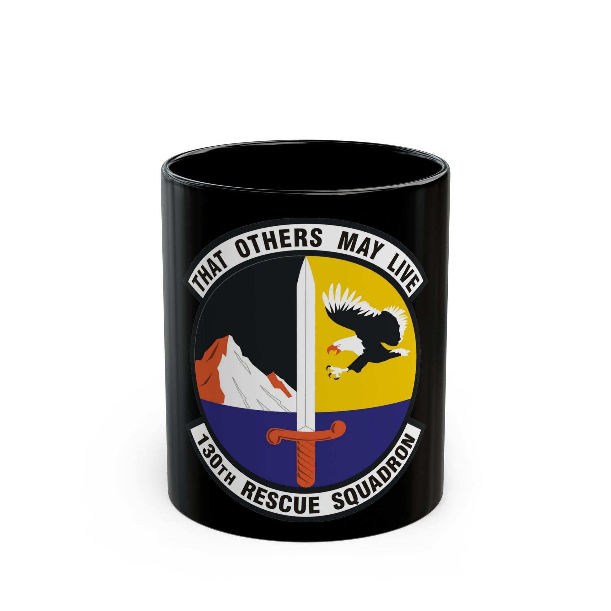 130th Rescue Squadron (U.S. Air Force) Black Coffee Mug-11oz-The Sticker Space