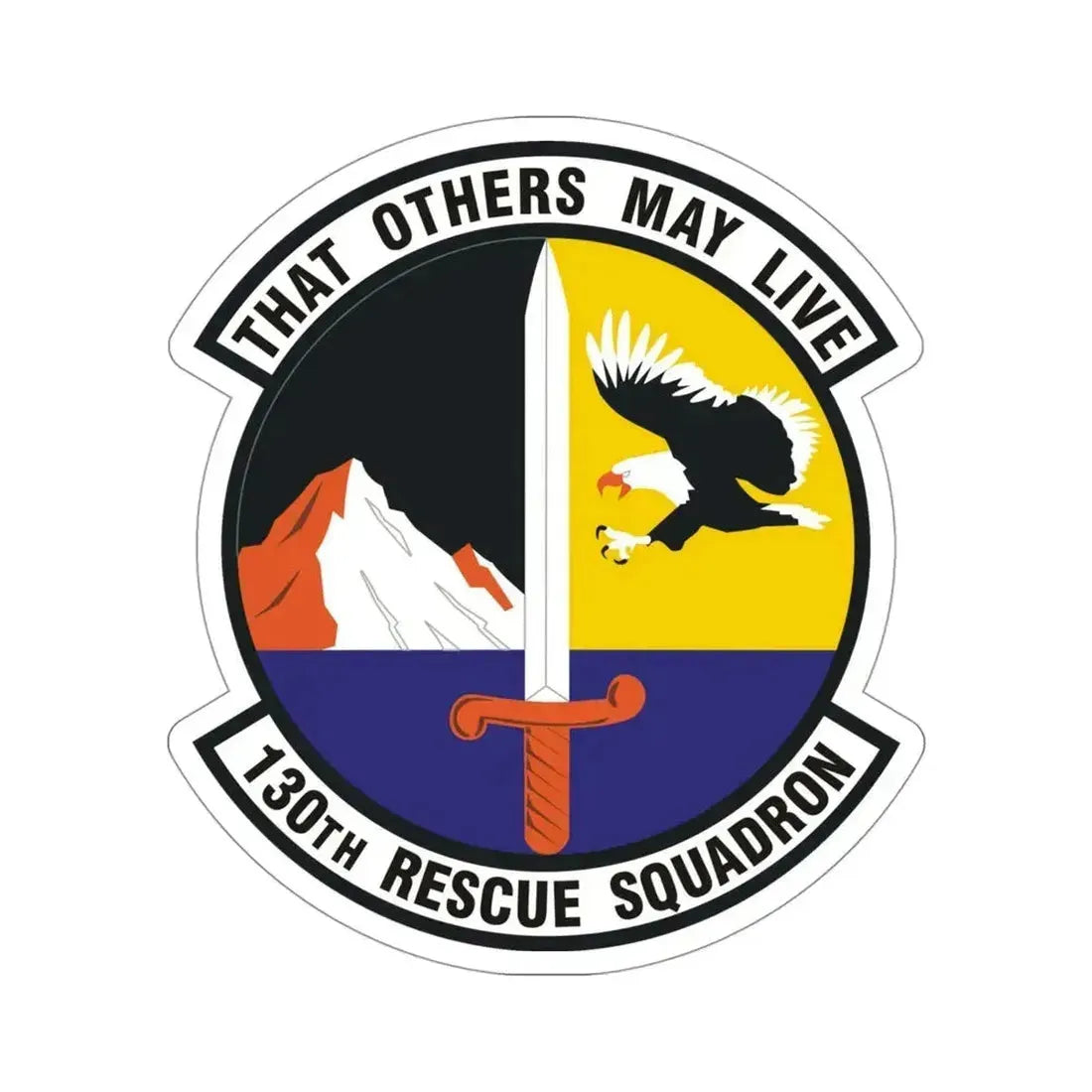 130th Rescue Squadron (U.S. Air Force) STICKER Vinyl Die-Cut Decal 4 Inch - The Sticker Space
