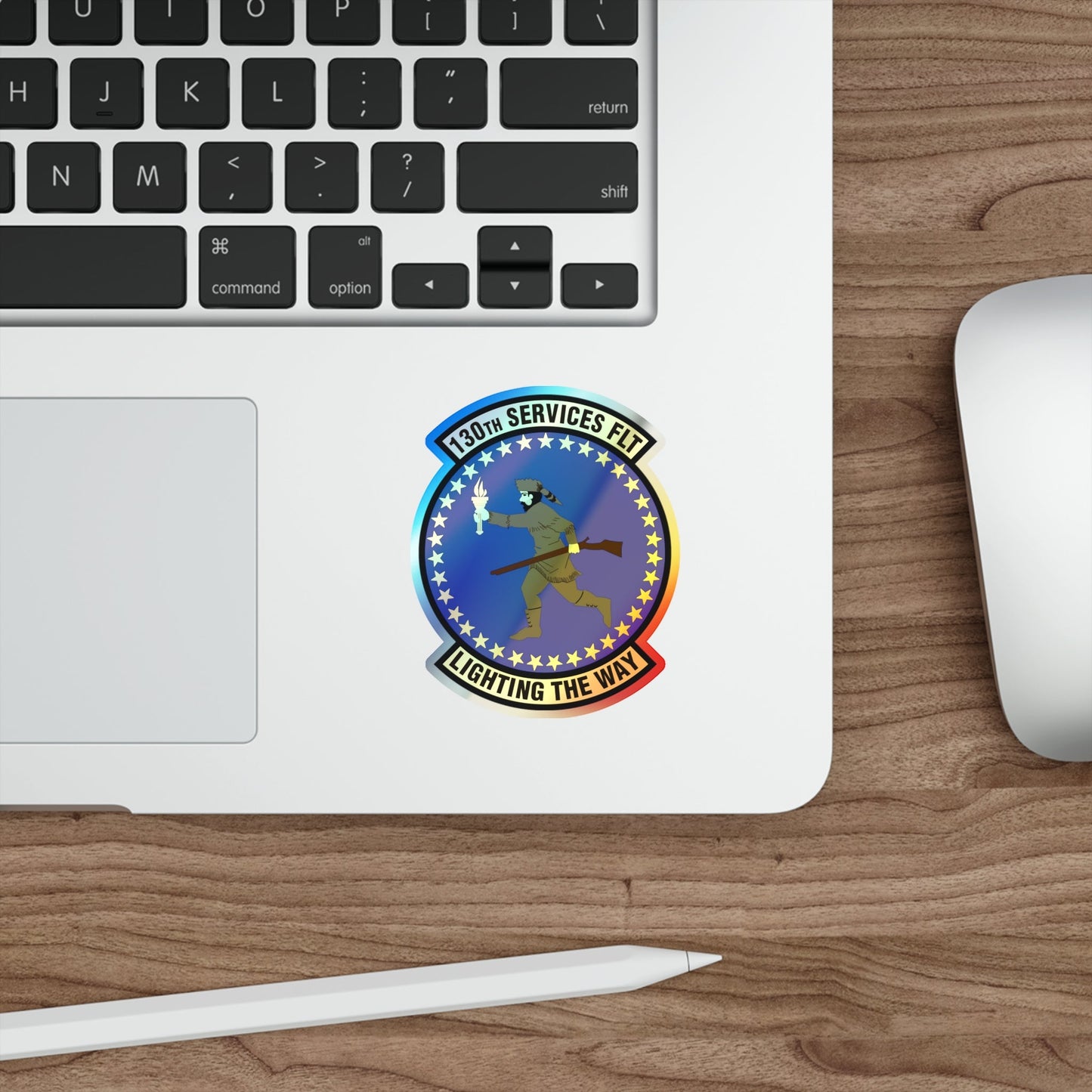 130th Services Flight (U.S. Air Force) Holographic STICKER Die-Cut Vinyl Decal-The Sticker Space