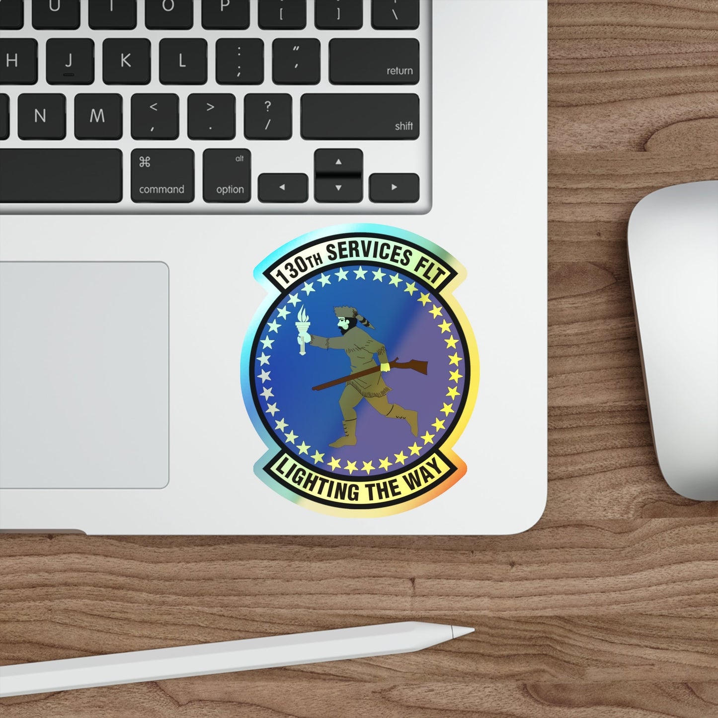 130th Services Flight (U.S. Air Force) Holographic STICKER Die-Cut Vinyl Decal-The Sticker Space