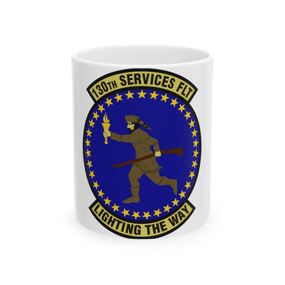 130th Services Flight (U.S. Air Force) White Coffee Mug-11oz-The Sticker Space