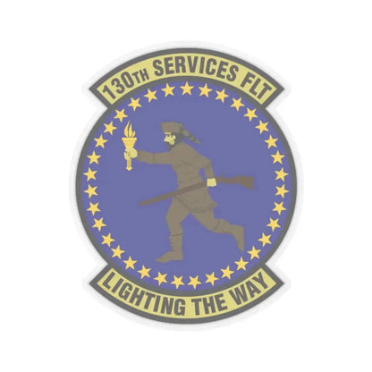 130th Services Flight (U.S. Air Force) STICKER Vinyl Kiss-Cut Decal 2 Inch Transparent - The Sticker Space