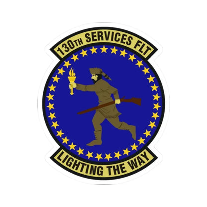 130th Services Flight (U.S. Air Force) STICKER Vinyl Kiss-Cut Decal 2 Inch White - The Sticker Space