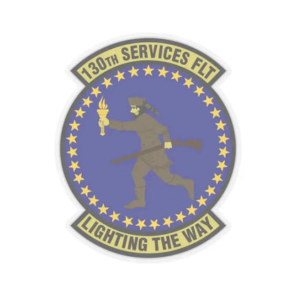 130th Services Flight (U.S. Air Force) STICKER Vinyl Kiss-Cut Decal 6 Inch Transparent - The Sticker Space