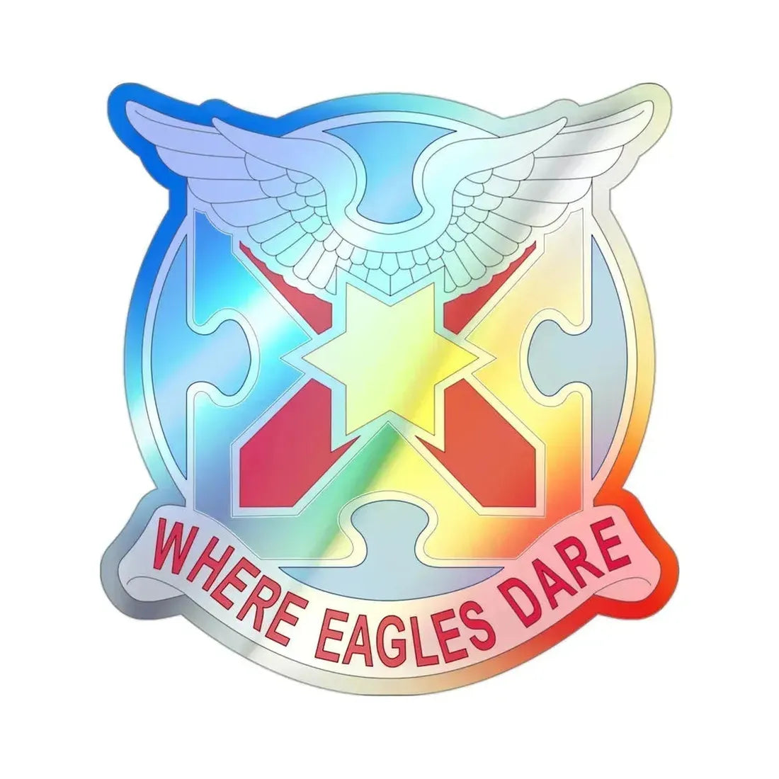 131 Aviation Regiment (U.S. Army) Holographic STICKER Die-Cut Vinyl Decal 3 Inch Holographic - The Sticker Space