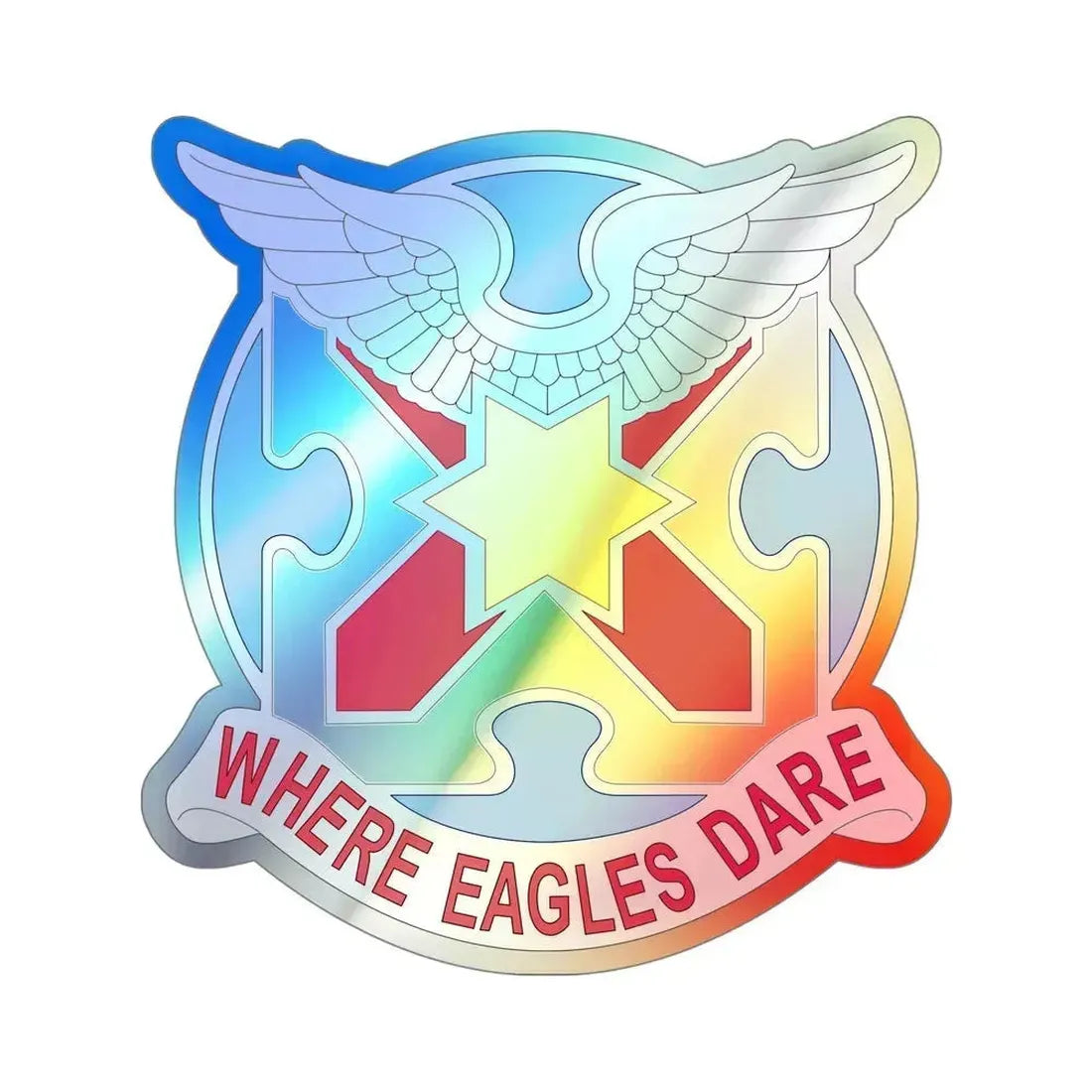 131 Aviation Regiment (U.S. Army) Holographic STICKER Die-Cut Vinyl Decal 5 Inch Holographic - The Sticker Space