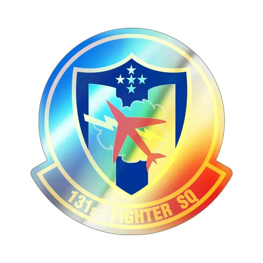 131 Fighter Squadron (U.S. Air Force) Holographic STICKER Die-Cut Vinyl Decal 6 Inch Holographic - The Sticker Space