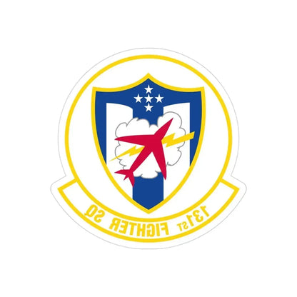 131 Fighter Squadron (U.S. Air Force) REVERSE PRINT Transparent Die-Cut STICKER - The Sticker Space