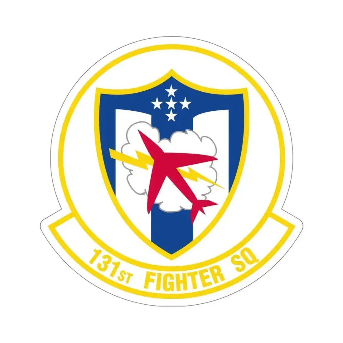 131 Fighter Squadron (U.S. Air Force) STICKER Vinyl Die-Cut Decal 5 Inch - The Sticker Space