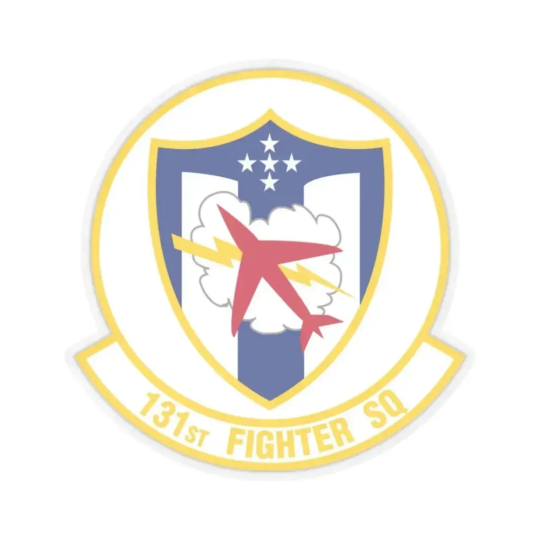 131 Fighter Squadron (U.S. Air Force) STICKER Vinyl Kiss-Cut Decal 3 Inch Transparent - The Sticker Space