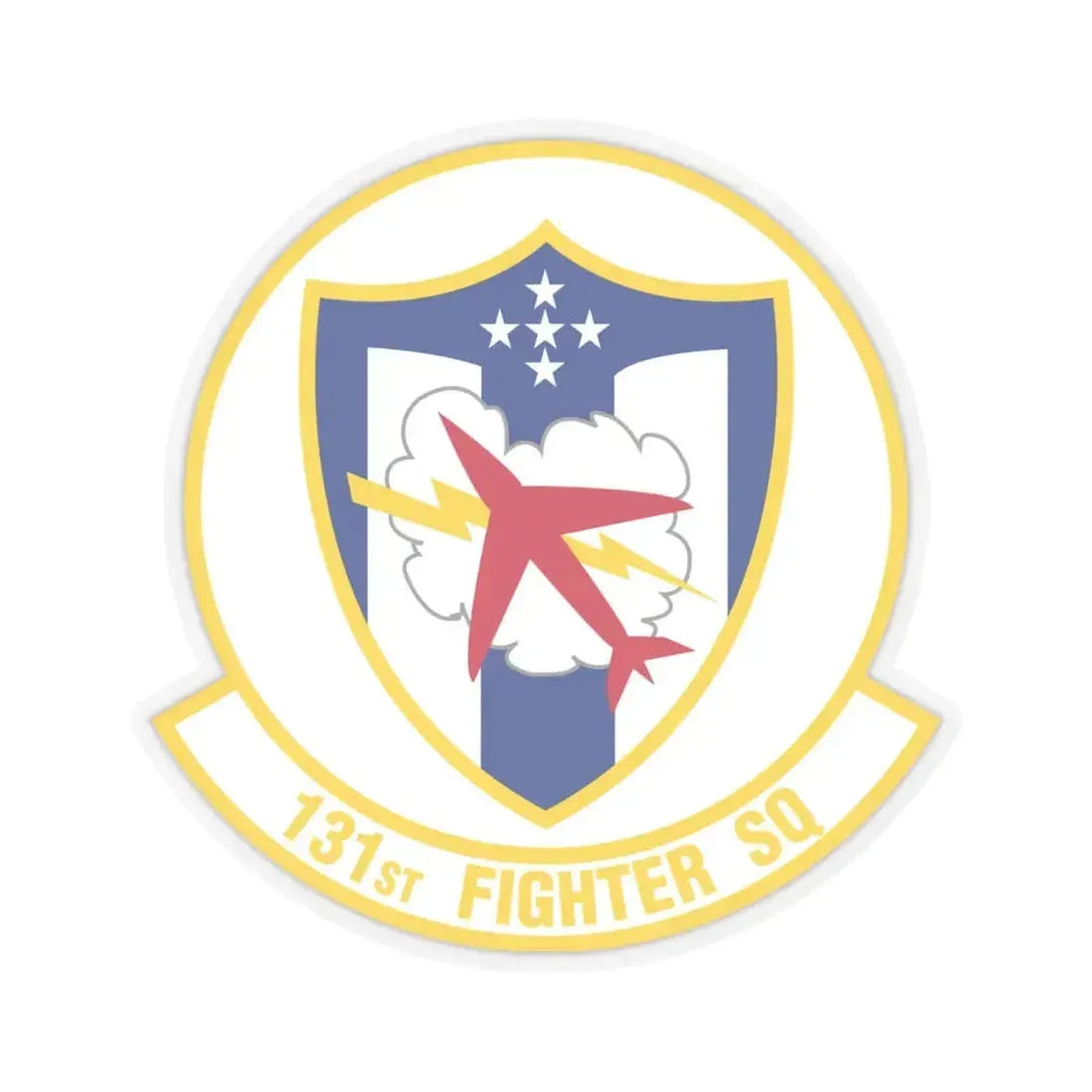 131 Fighter Squadron (U.S. Air Force) STICKER Vinyl Kiss-Cut Decal 4 Inch Transparent - The Sticker Space