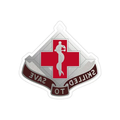 131 Surgical Hospital (U.S. Army) REVERSE PRINT Transparent Die-Cut STICKER 6 Inch Die-Cut Transparent - The Sticker Space