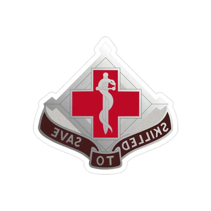 131 Surgical Hospital (U.S. Army) REVERSE PRINT Transparent Die-Cut STICKER - The Sticker Space