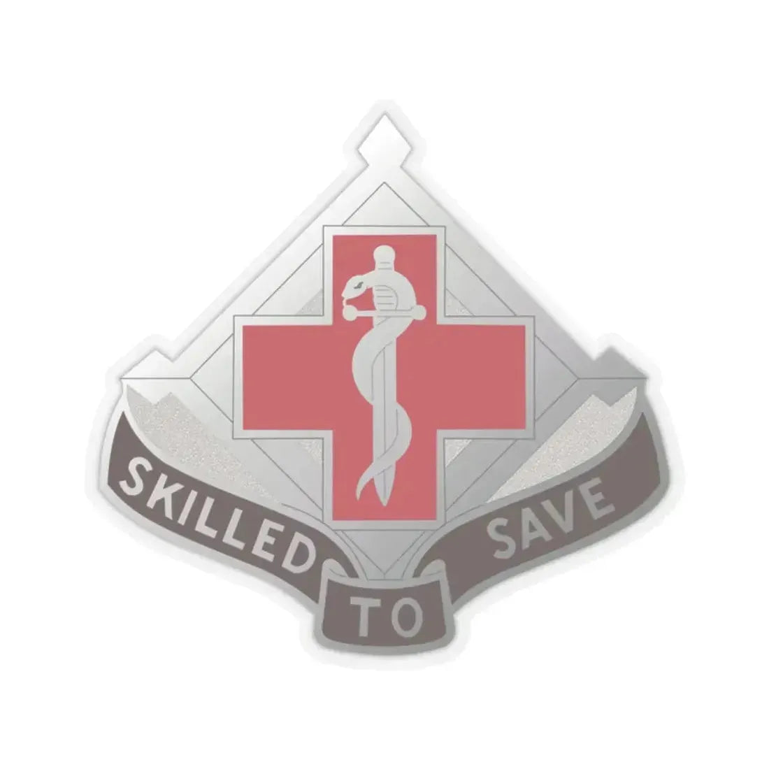 131 Surgical Hospital (U.S. Army) STICKER Vinyl Kiss-Cut Decal 2 Inch Transparent - The Sticker Space
