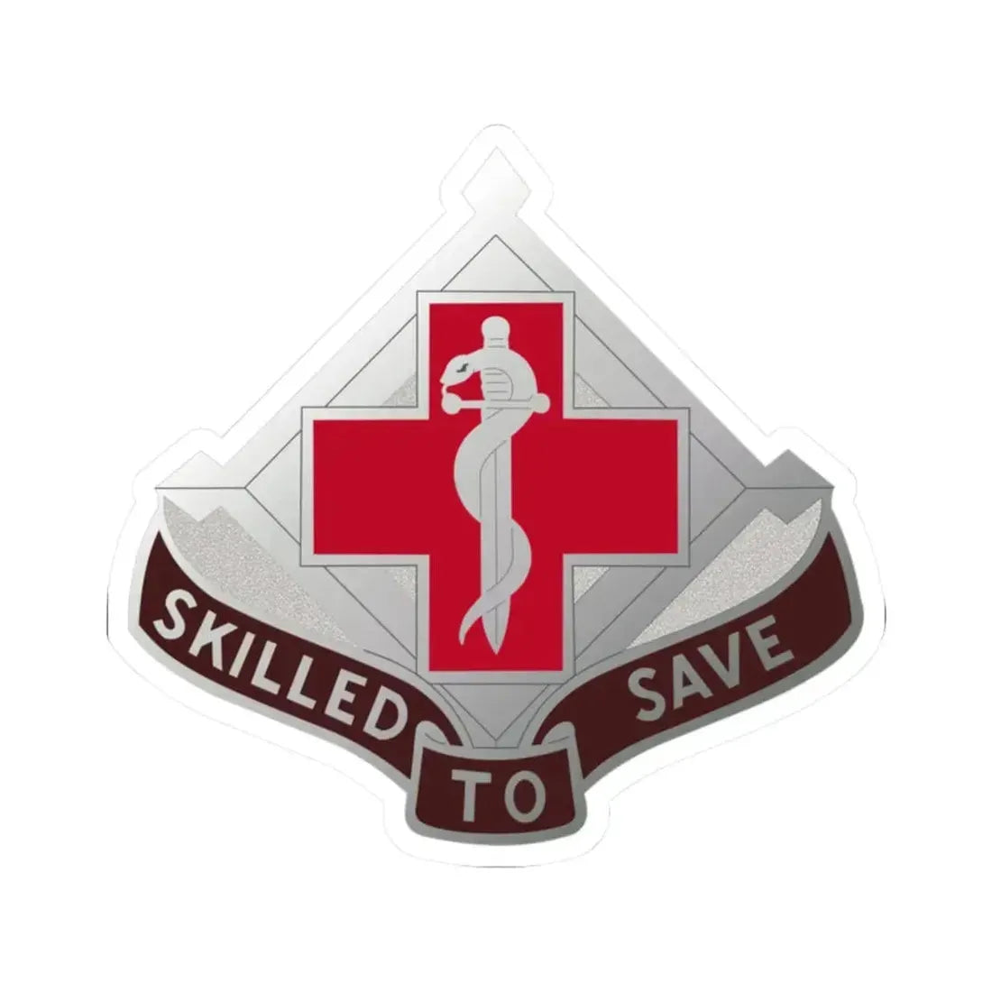 131 Surgical Hospital (U.S. Army) STICKER Vinyl Kiss-Cut Decal 2 Inch White - The Sticker Space