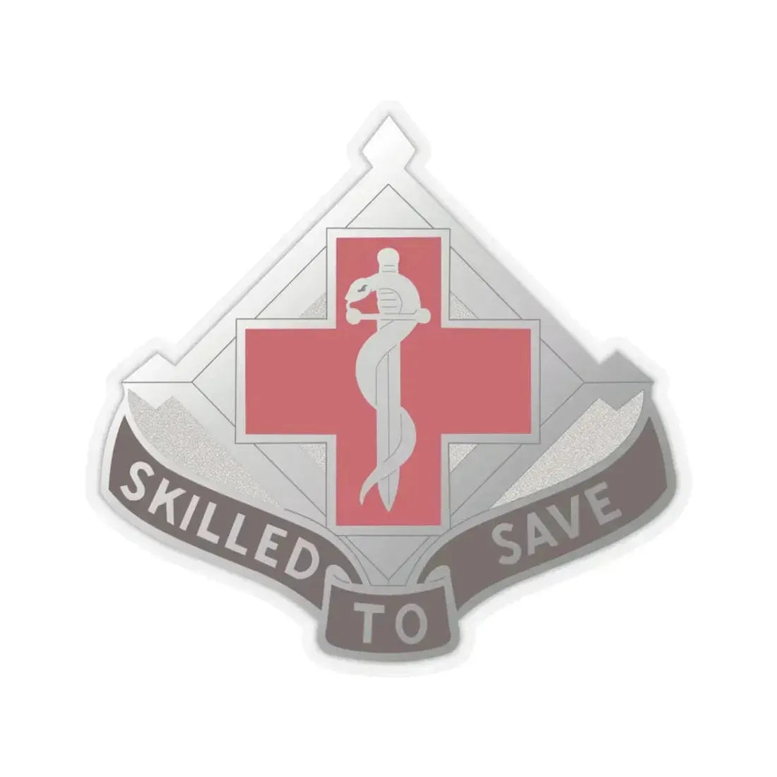 131 Surgical Hospital (U.S. Army) STICKER Vinyl Kiss-Cut Decal 3 Inch Transparent - The Sticker Space